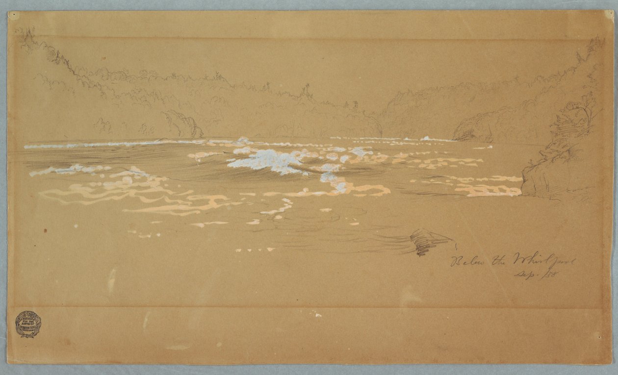 Floden "Below the Whirlpool" af Frederic Edwin Church