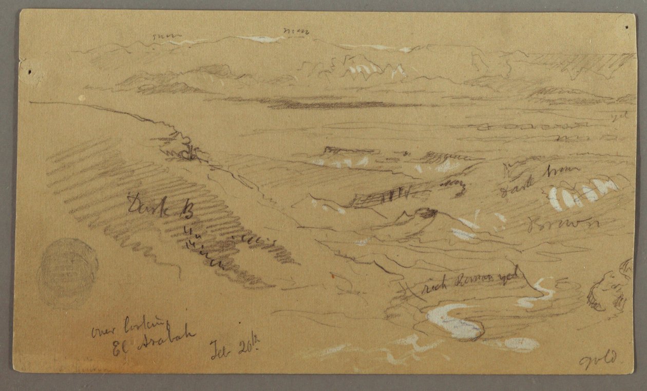 Udsigt over Wady el-Arabah af Frederic Edwin Church