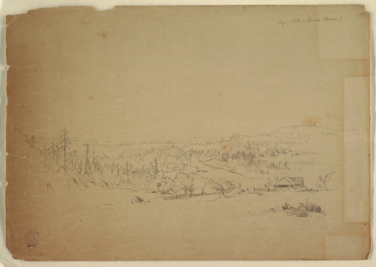 Udsigt fra Grand Manan Island, Canada, til havet af Frederic Edwin Church