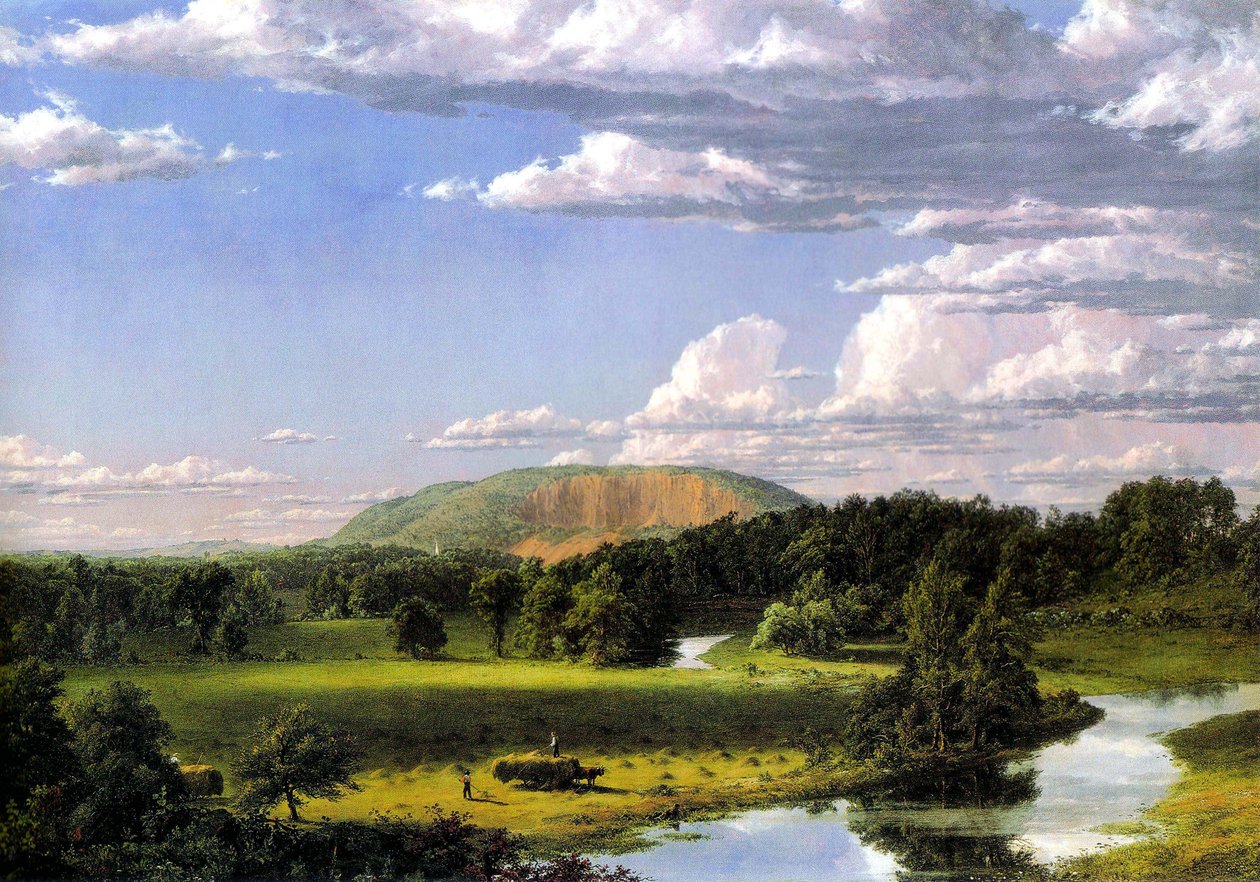 West Rock, New Haven af Frederic Edwin Church