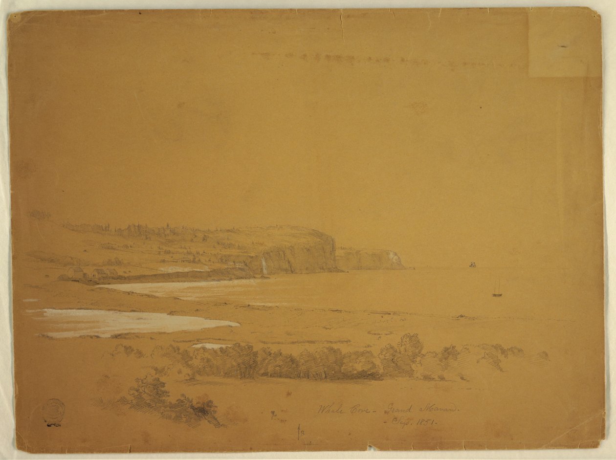 Whale Cove, Grand Manan Island, Canada af Frederic Edwin Church