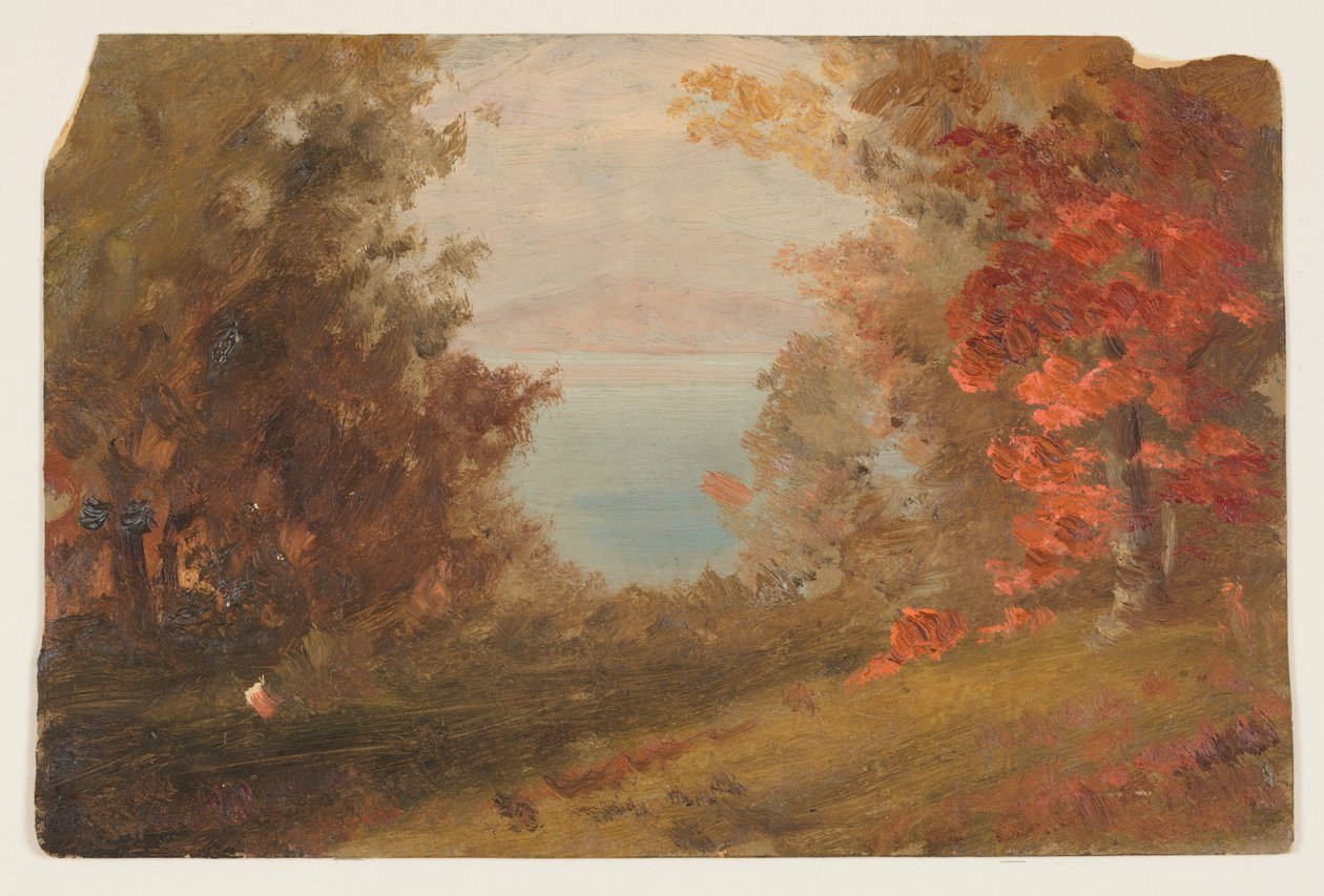 Skovscene i efteråret af Frederic Edwin Church