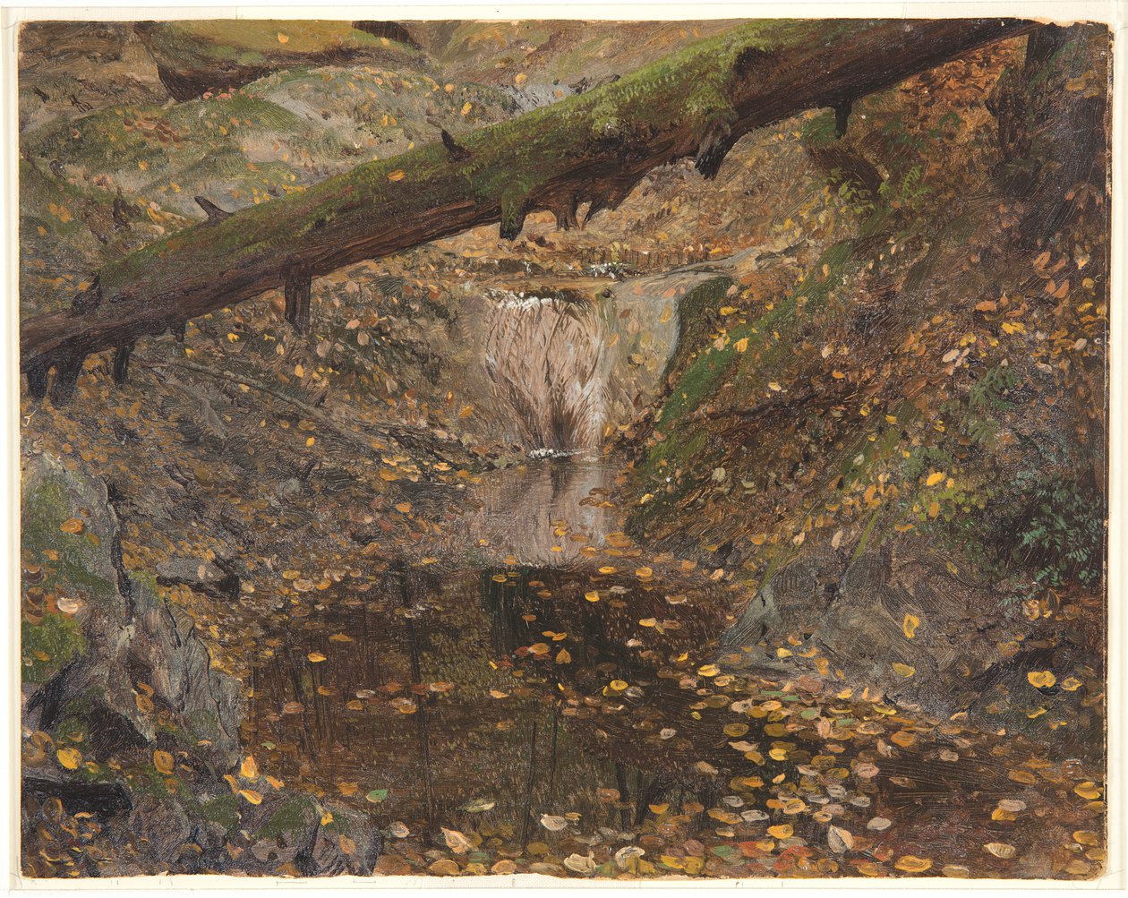 Woodland Stream, muligvis Mt. Desert, Maine af Frederic Edwin Church