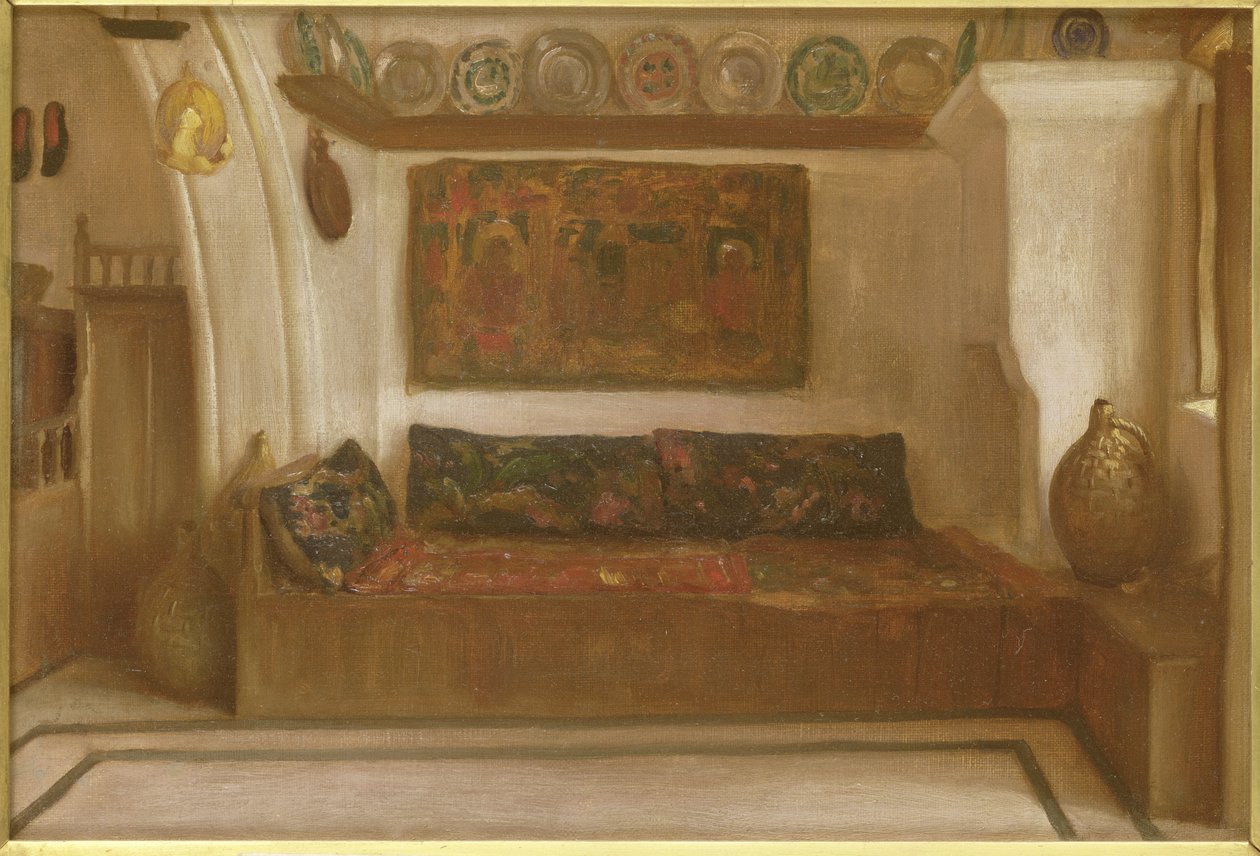 Et hus på Lindos, Rhodos af Frederic Leighton