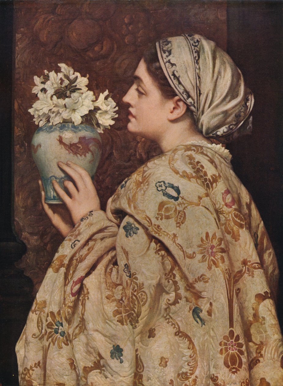 A Noble Lady of Venedig, 1866, c1915 af Frederic Leighton