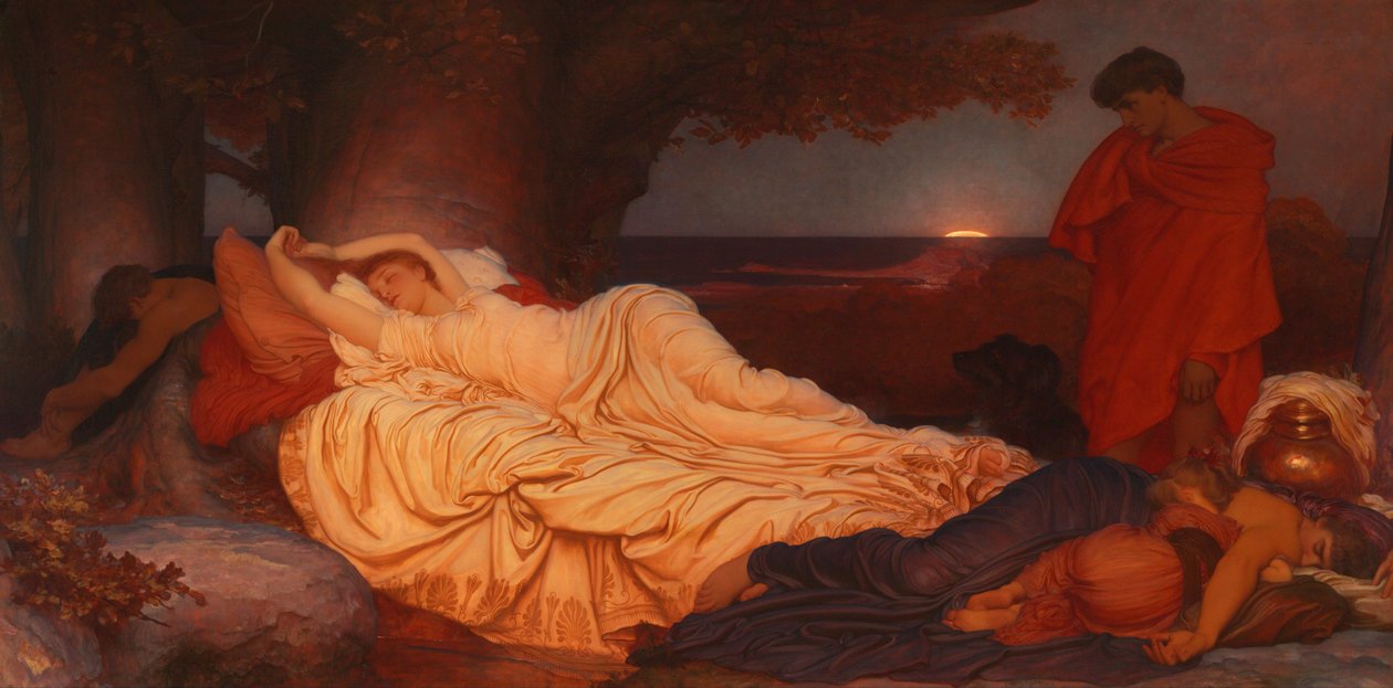 Cymon og Iphigenia, 1884 af Frederic Leighton