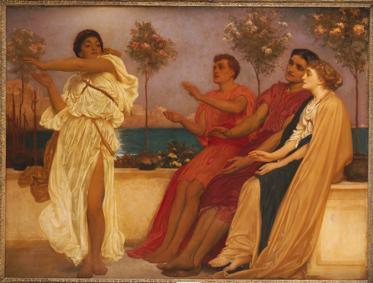 Græsk pige danser af Frederic Leighton