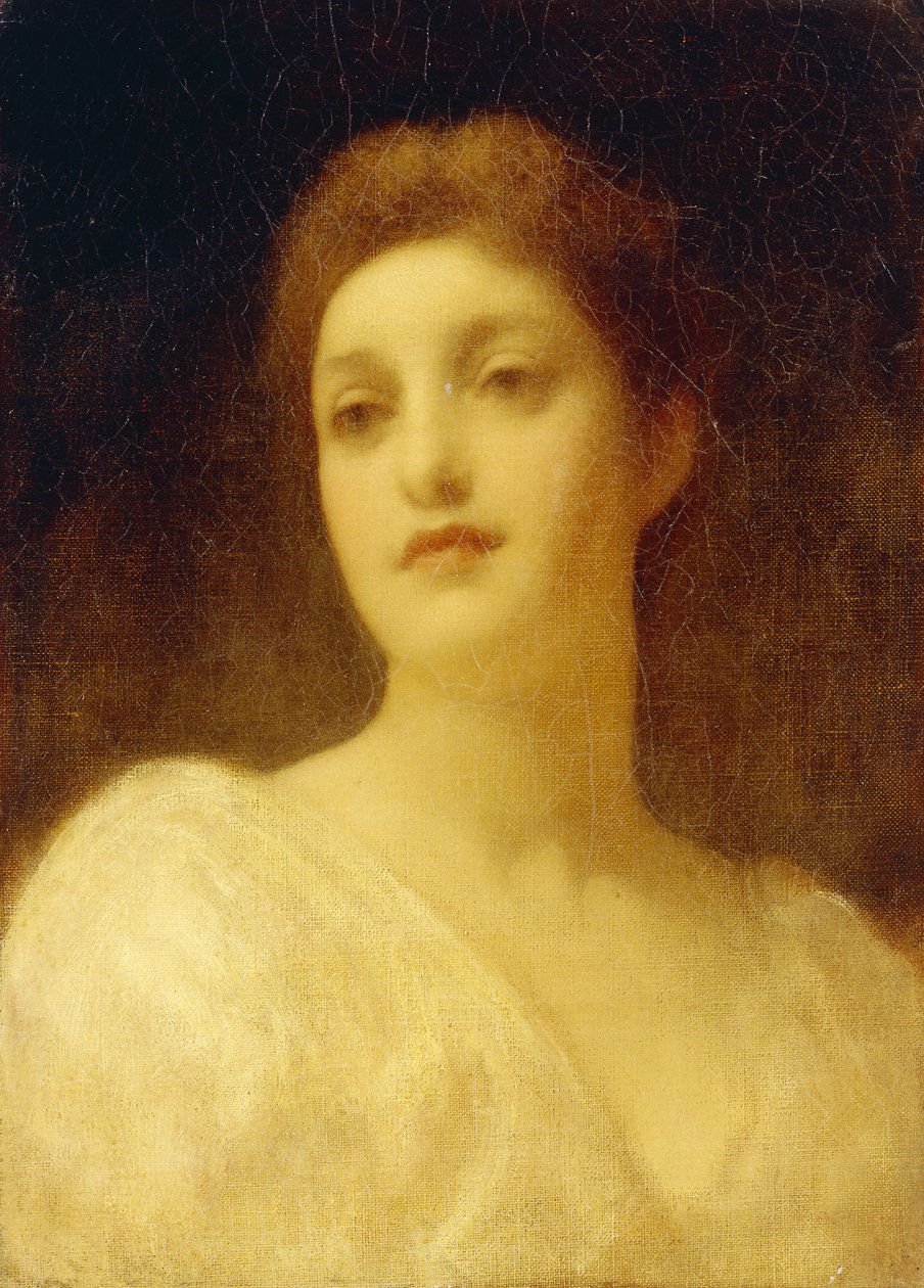 Hovedet af en pige, af Frederic Leighton