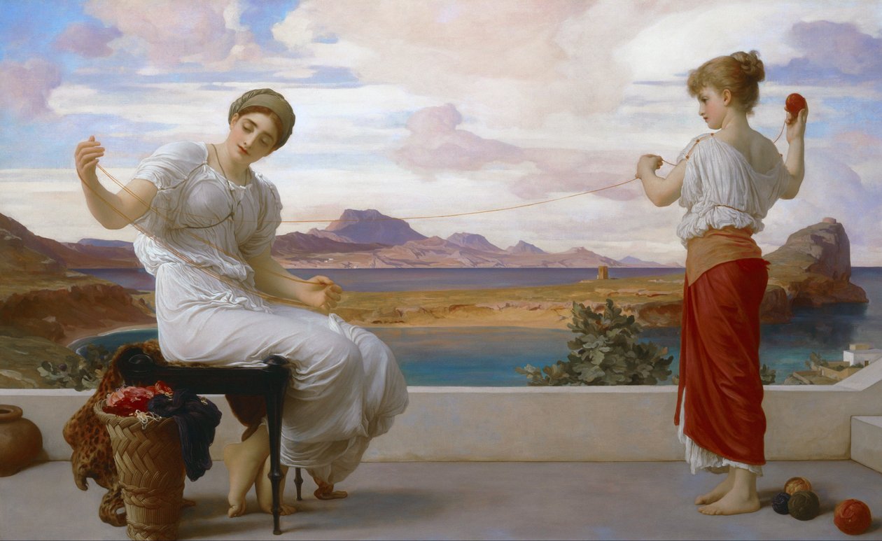 Spoling af garnet af Frederic Leighton