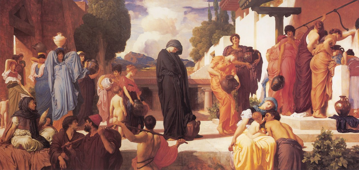 Fangen Andromache af Frederic Leighton 1st Baron Leighton