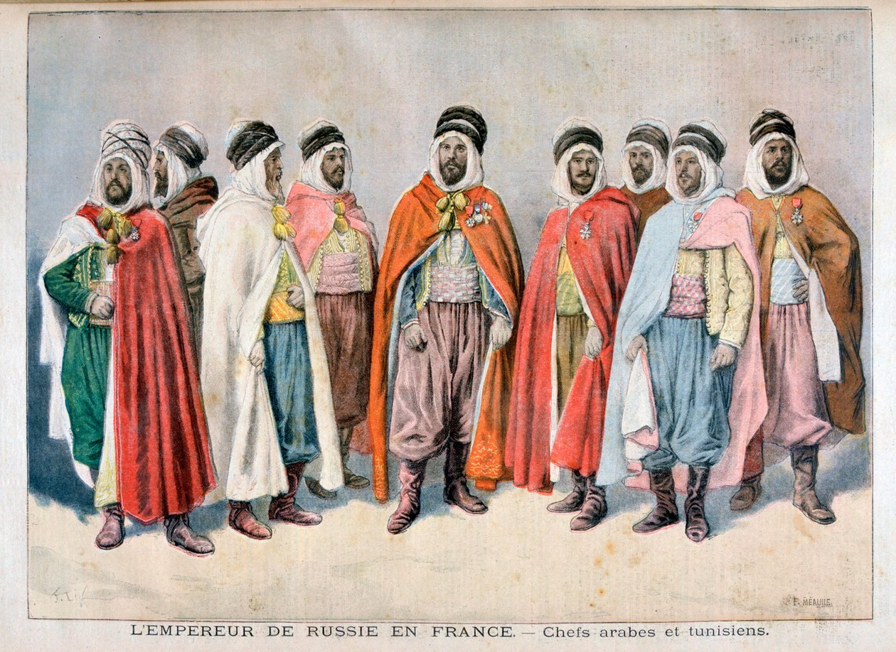 Arabiske og tunesiske høvdinge, 1896 af Frederic Lix
