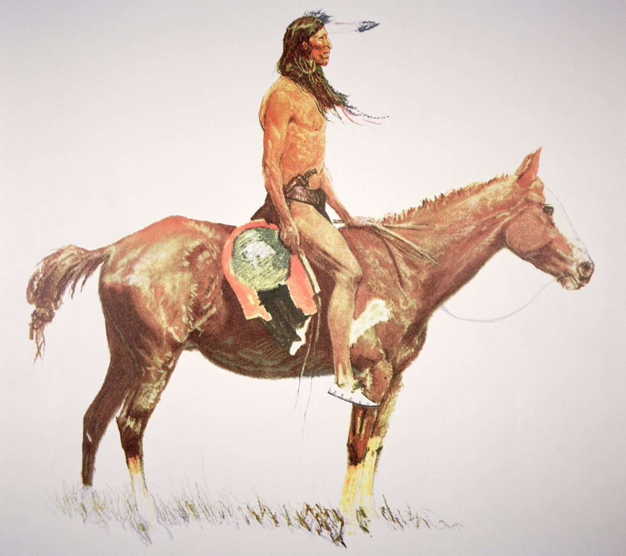 En Cheyenne modig af Frederic Remington