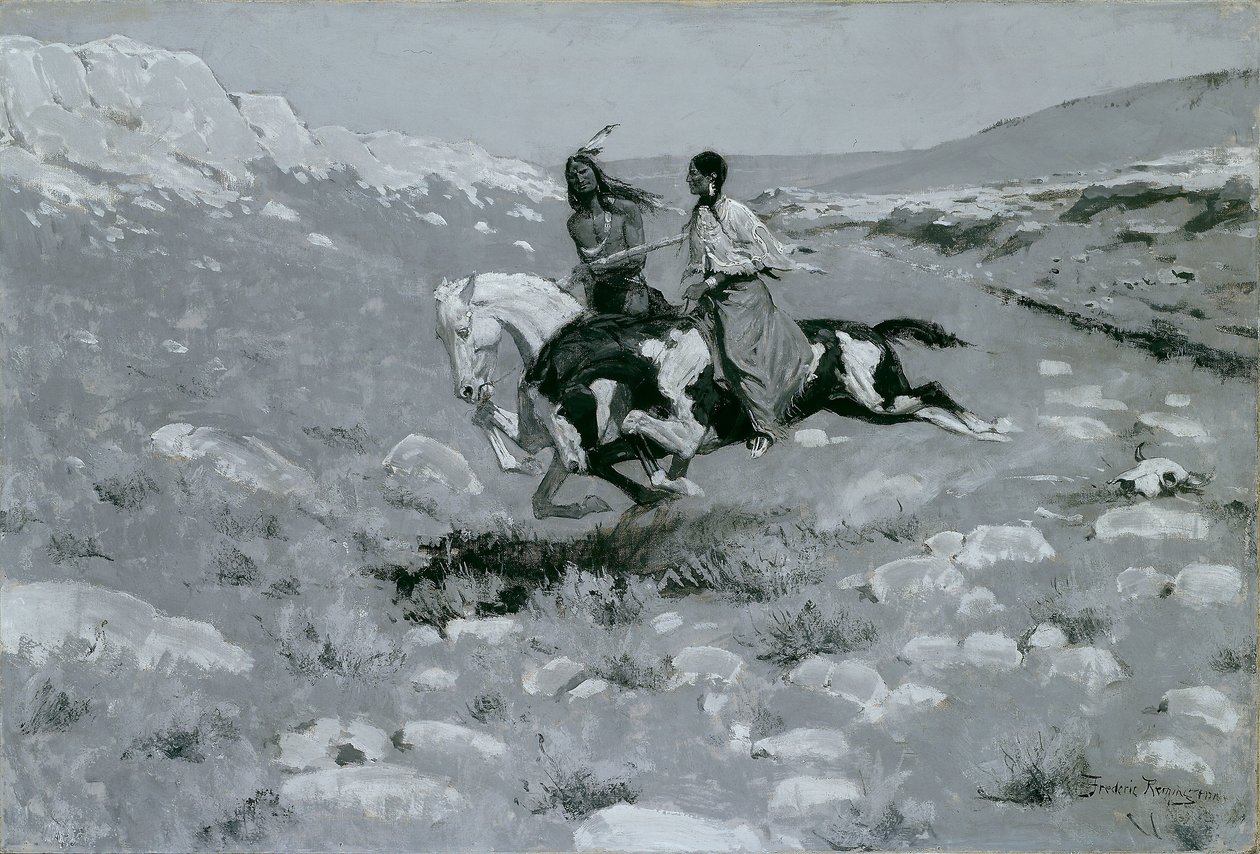 Ceremonien for den hurtigste hest af Frederic Remington