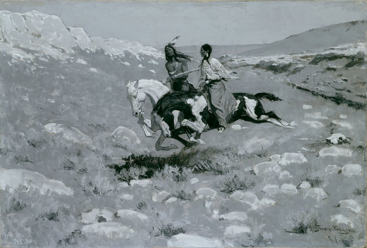 Ceremonien for den hurtigste hest af Frederic Remington