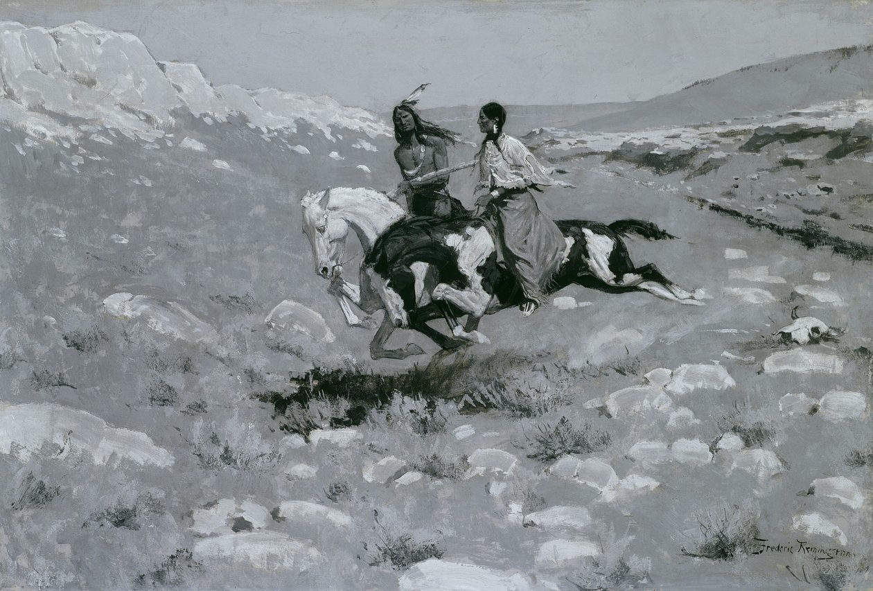 Ceremoni for den hurtigste hest, ca. 1900 af Frederic Remington