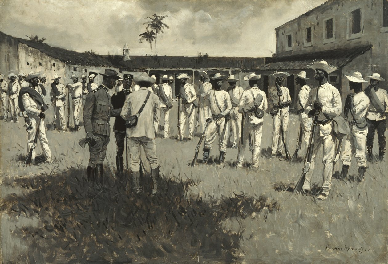 Opløsning af Gomez-hæren, 1899 af Frederic Remington