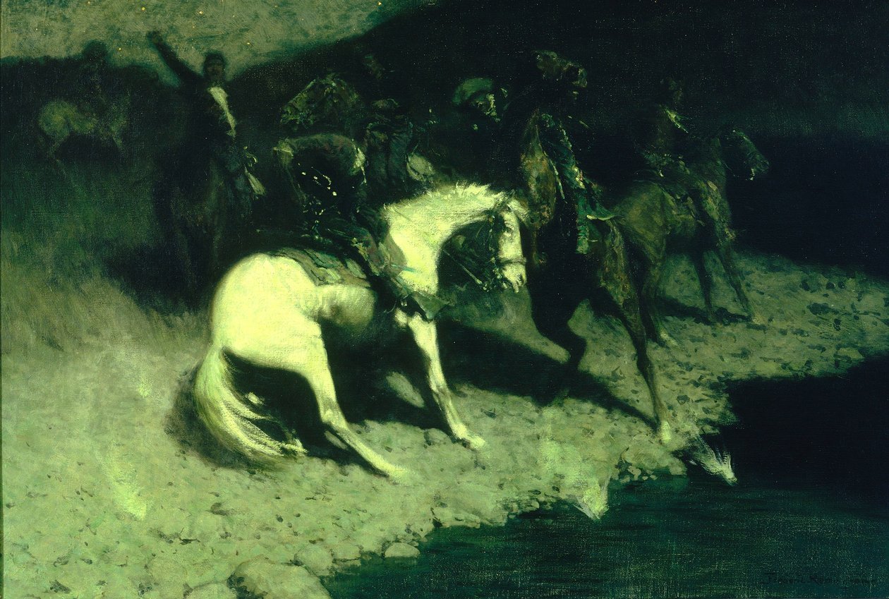 Fyret på af Frederic Remington