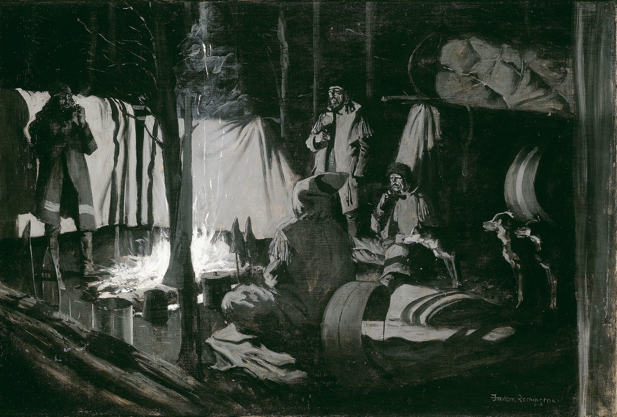 Turens første og bedste lejr af Frederic Remington