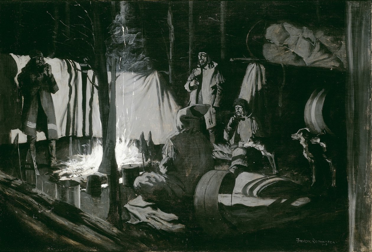 Turens første og bedste lejr af Frederic Remington