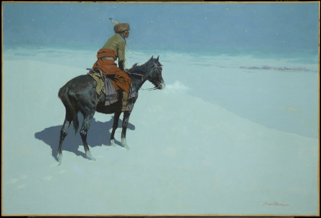 Venner eller fjender? (Spejderen) af Frederic Remington
