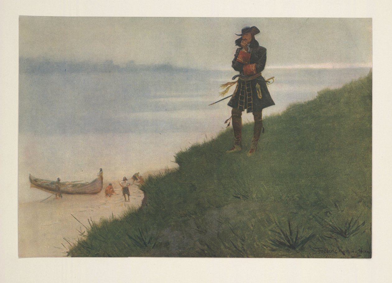 La Salle fra Colliers Weekly, pub. 1906 af Frederic Remington