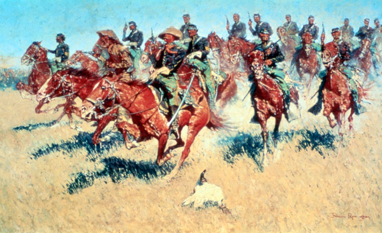 På den sydlige sletter, 1907 af Frederic Remington