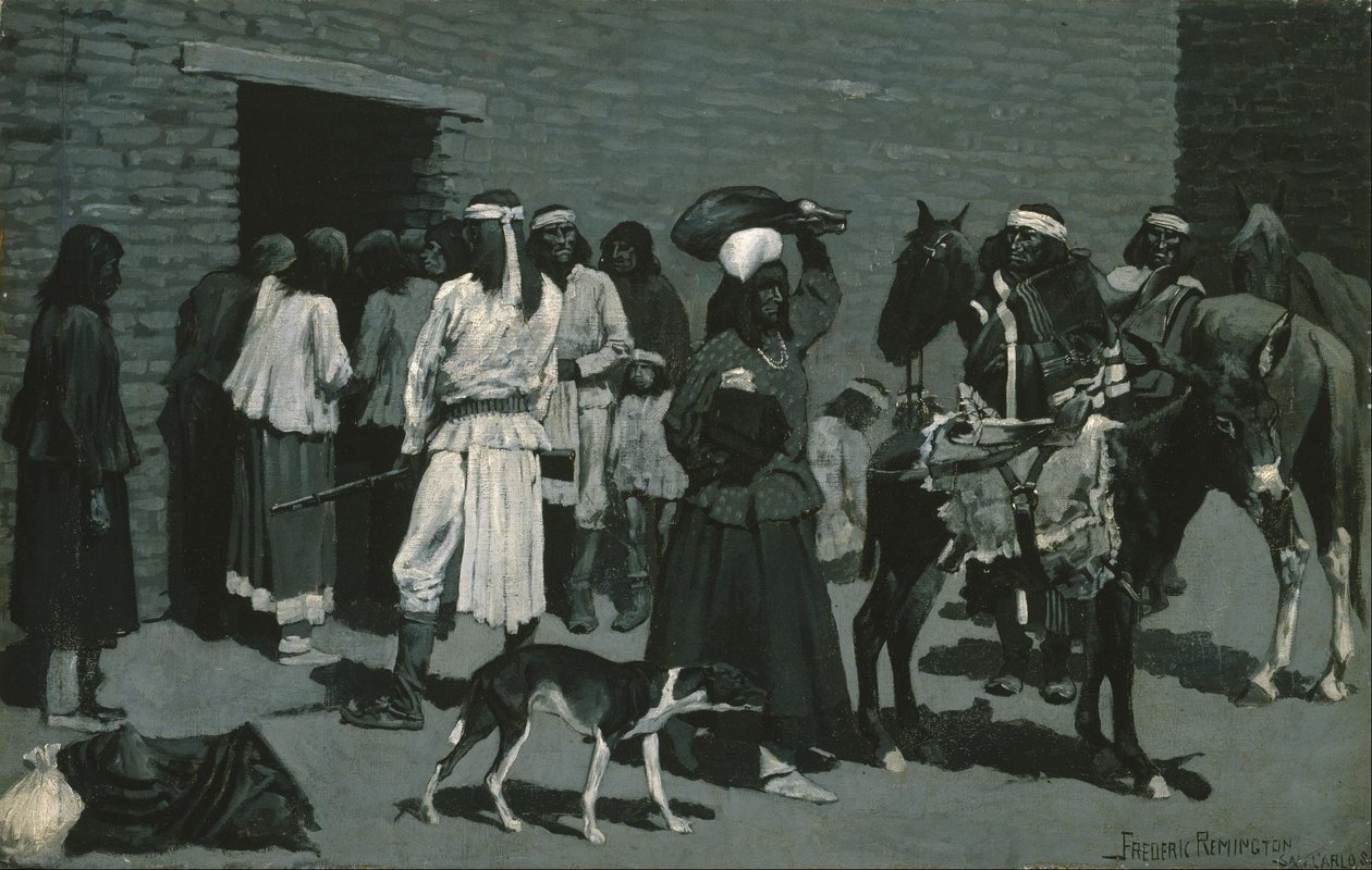 Den indiske landsby af Frederic Remington