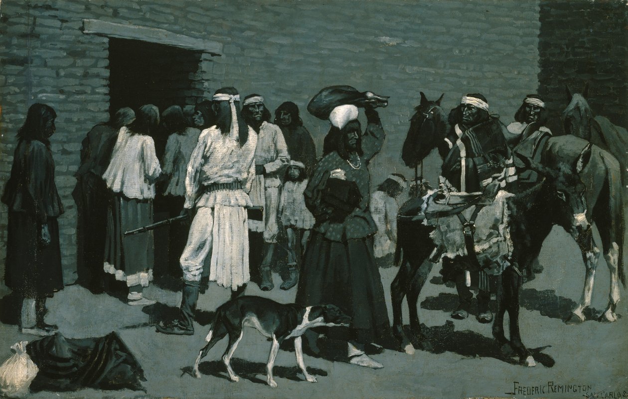 Den indiske landsby af Frederic Remington