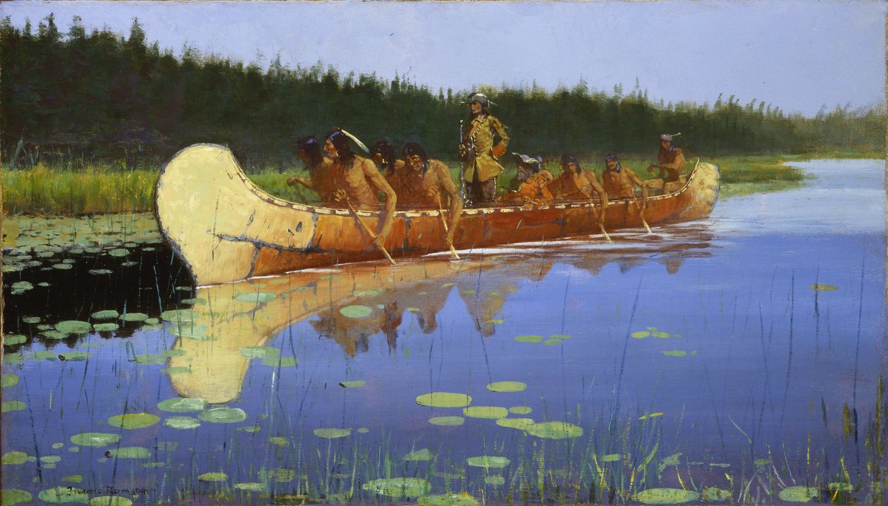 Radisson og Groseilliers af Frederic Remington