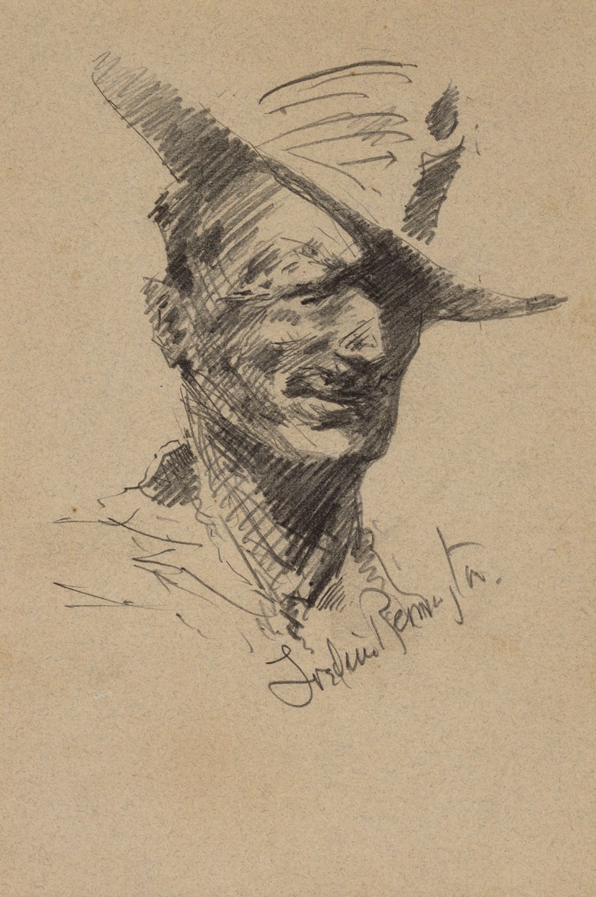 Selvportræt af Frederic Remington