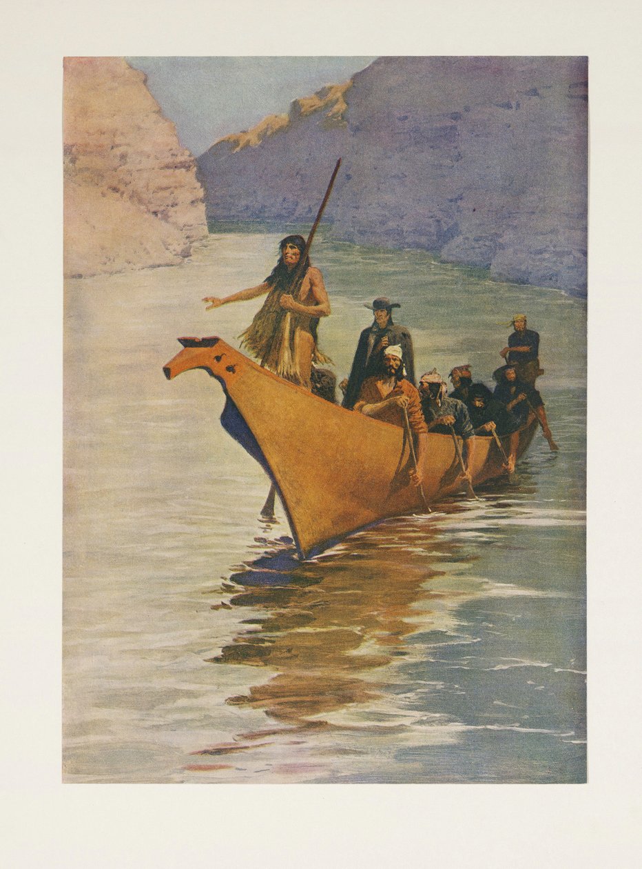Sir Alexander Mackenzie (1764 - 1820) fra Colliers Weekly, pub. 1906 af Frederic Remington