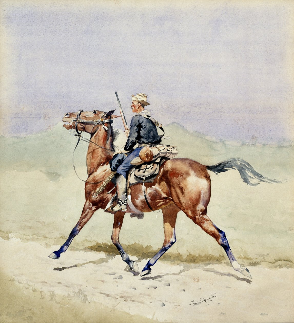 Fortroppen af Frederic Remington