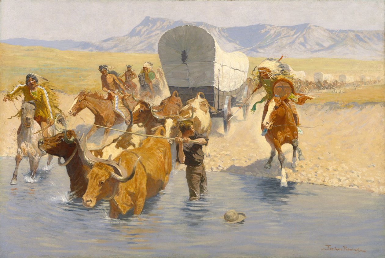 Emigranterne, ca. 1904 af Frederic Remington
