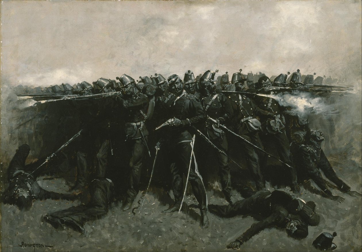 Infanterikarréen af Frederic Remington