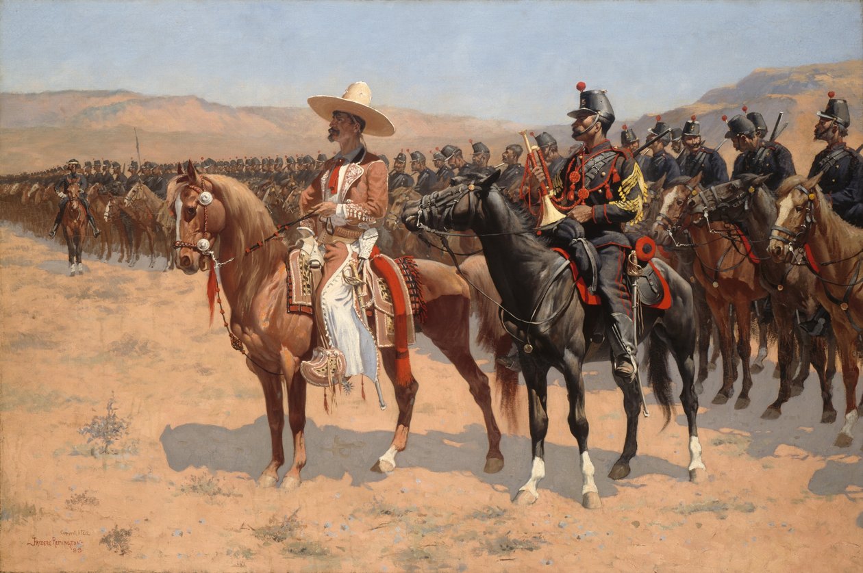 Den mexicanske major, 1889. af Frederic Remington