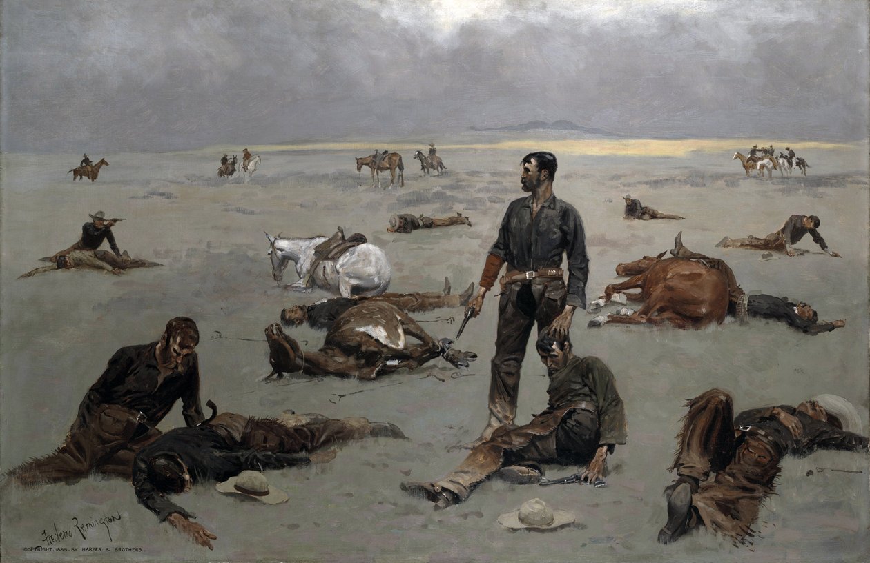 Hvad en umærket ko har kostet, 1895 af Frederic Remington