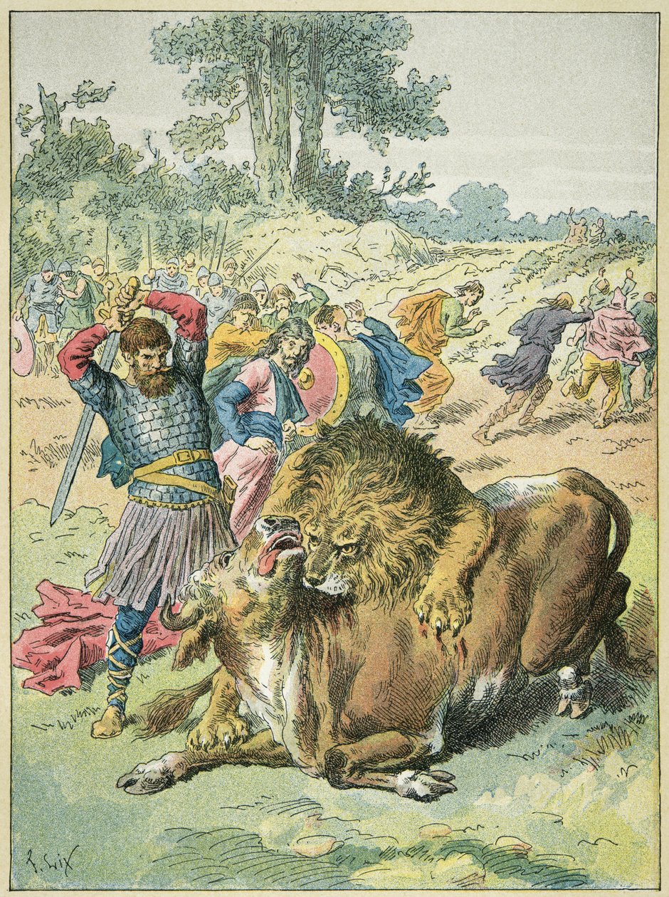 Pepin Briefen på Marsmarken terrasser løven af Frederic Theodore Lix