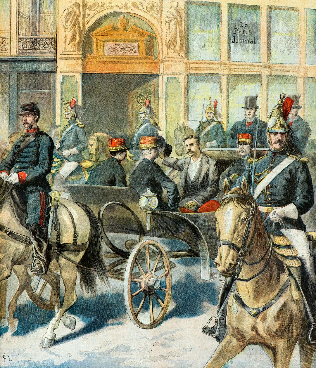 Republikkens præsident Casimir Perier vender tilbage af Frederic Theodore Lix