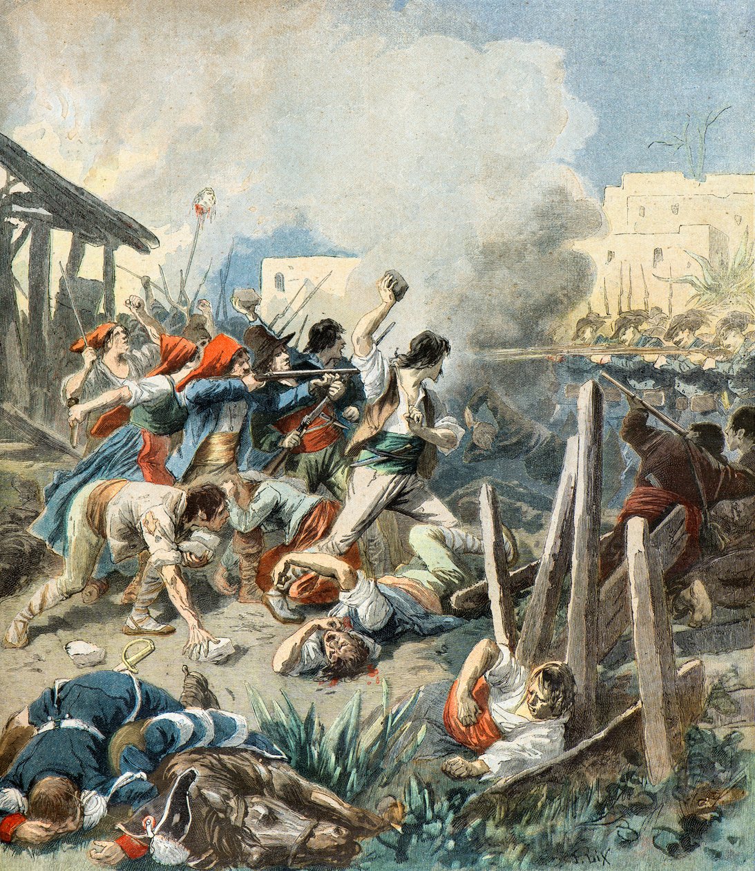 Optøjer på Sicilien af Frederic Theodore Lix