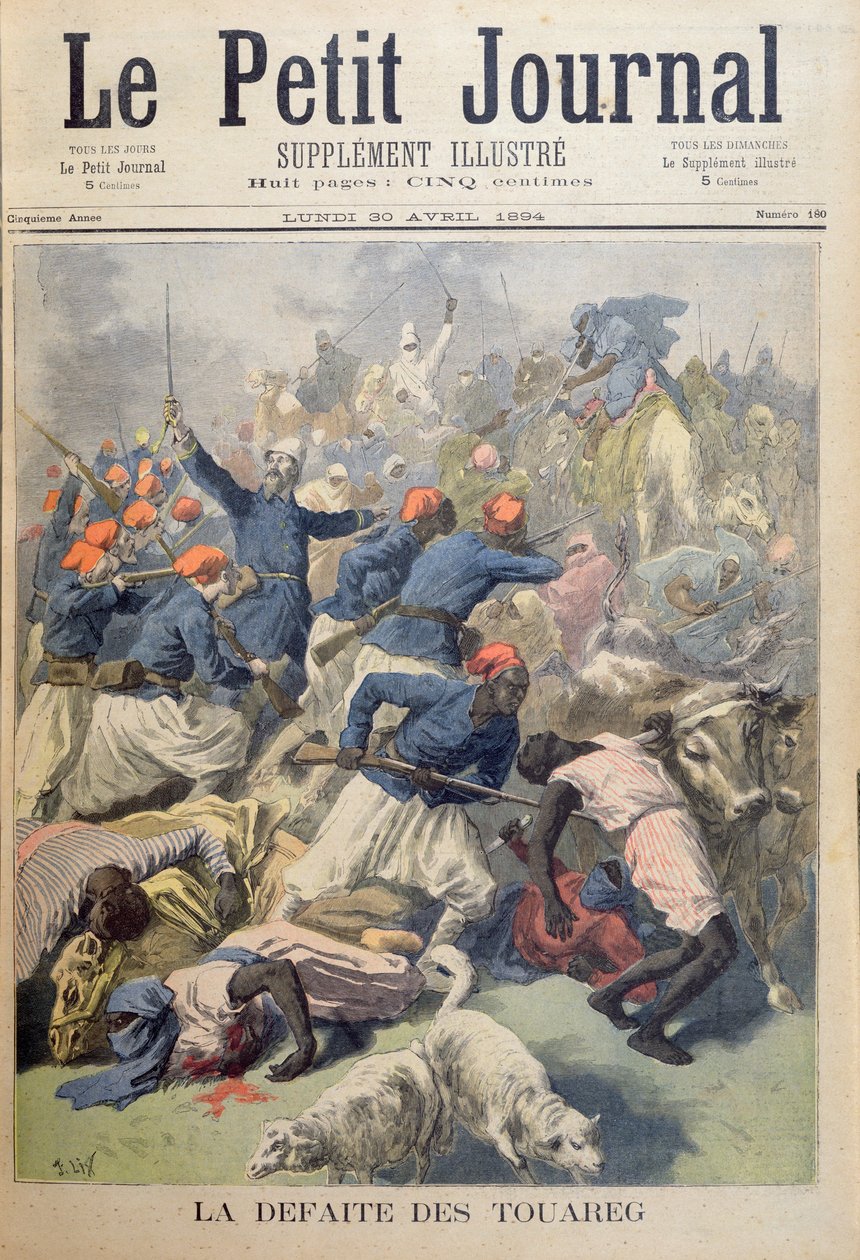 The Defeat of the Tuaregs, forside af 