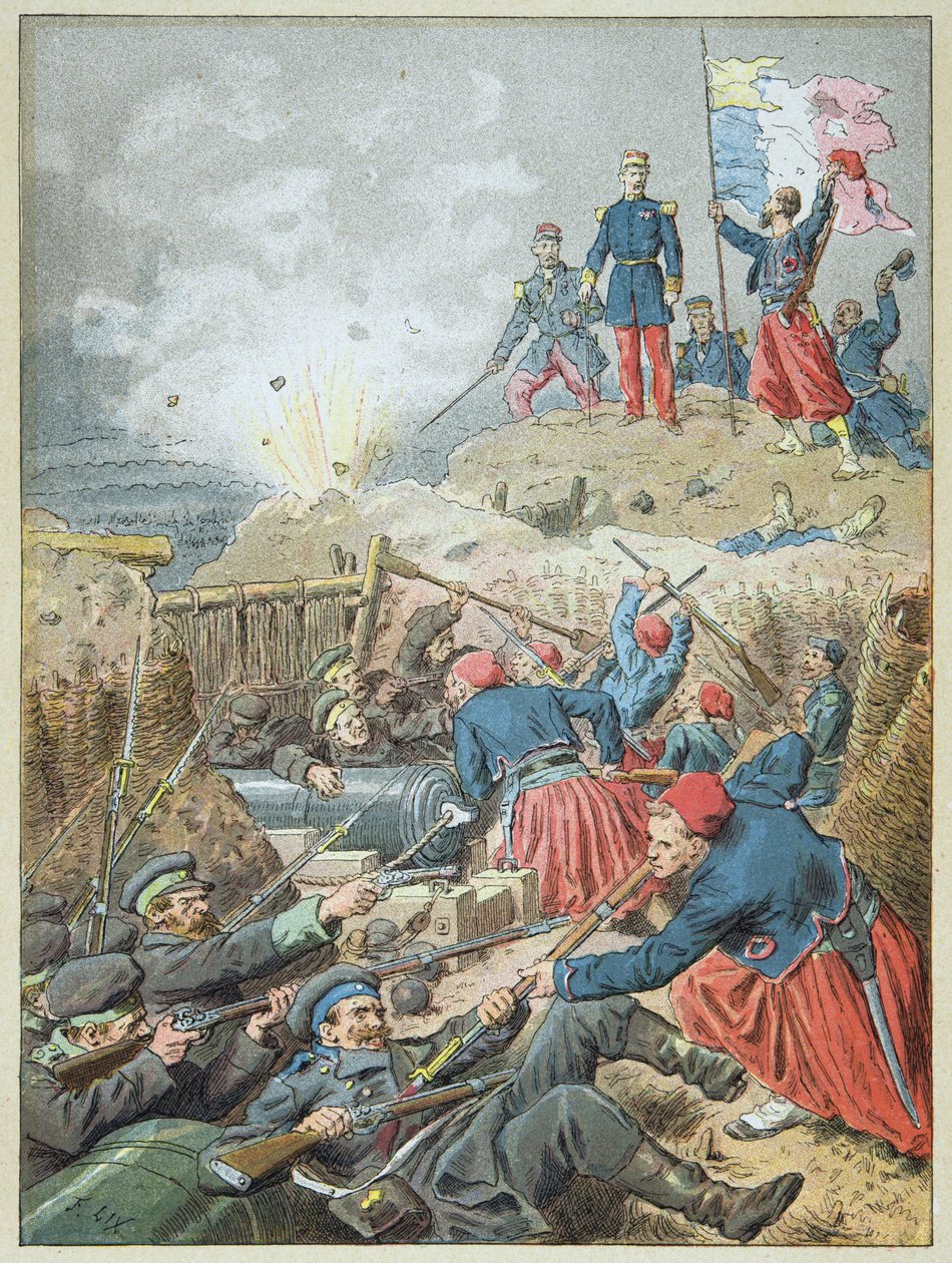 Beslaglæggelsen af Malakoff, 8. september af Frederic Theodore Lix