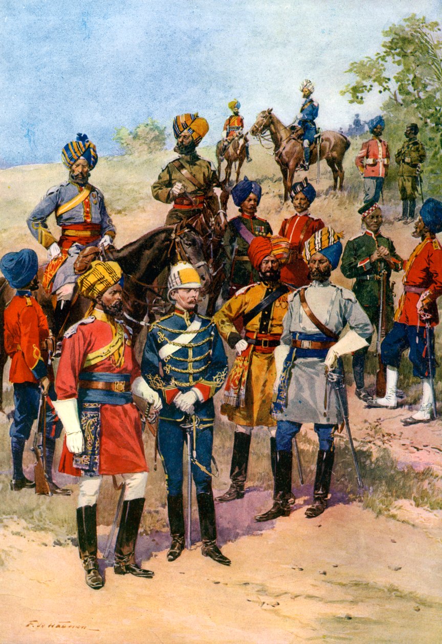 Kongernes egne regimenter af den indiske hær. af Frederic de Haenen