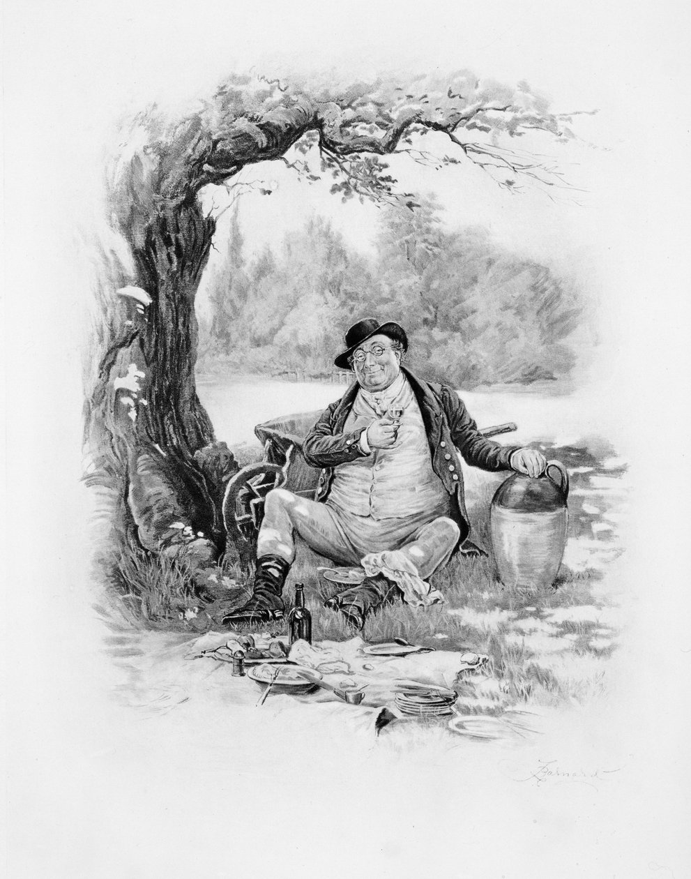 Mr Pickwick, fra "Charles Dickens: A Gossip about his Life