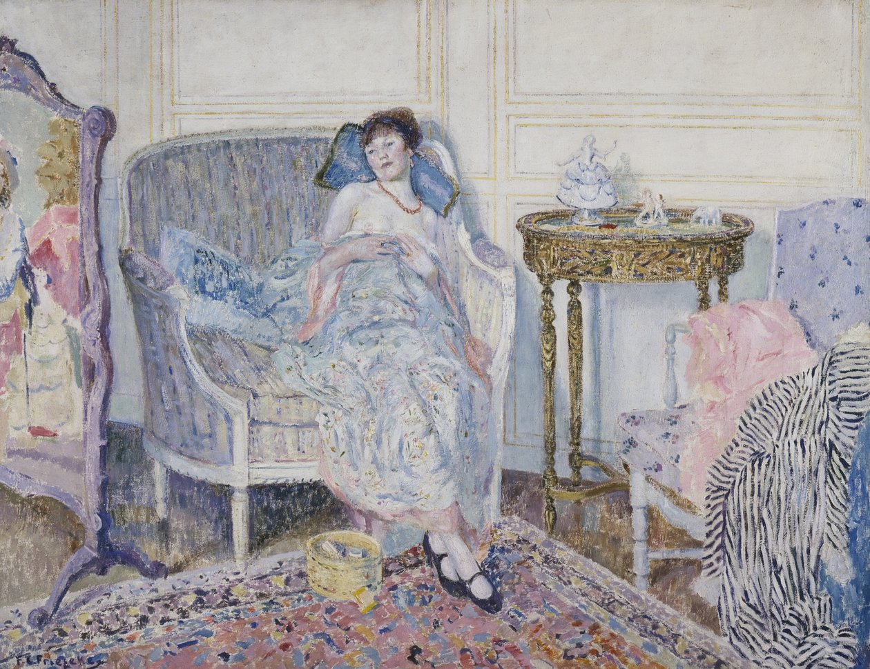 I Boudoir, ca. 1914 af Frederick Carl Frieseke