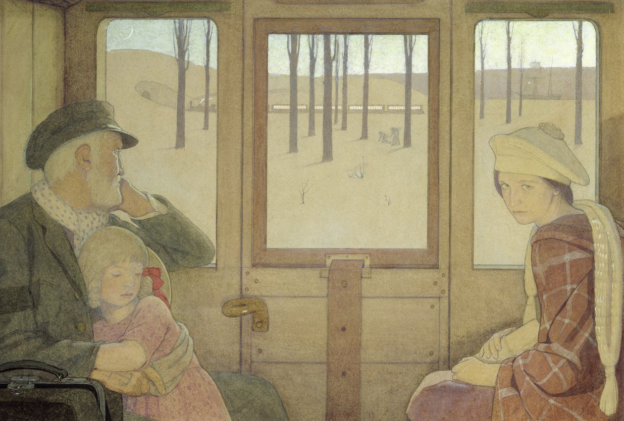 Den lange rejse, 1923 af Frederick Cayley Robinson