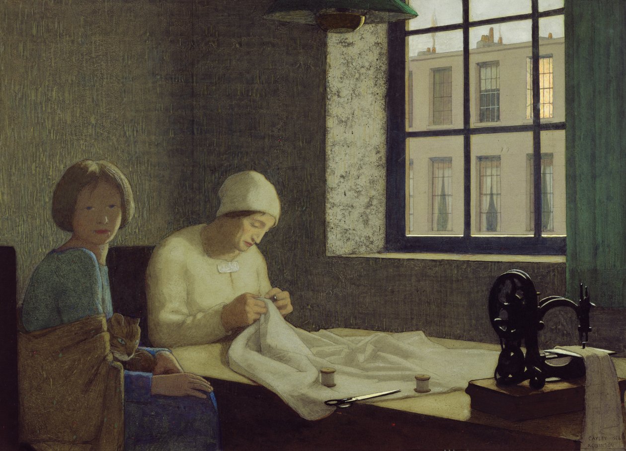 Den gamle sygeplejerske, 1926 af Frederick Cayley Robinson