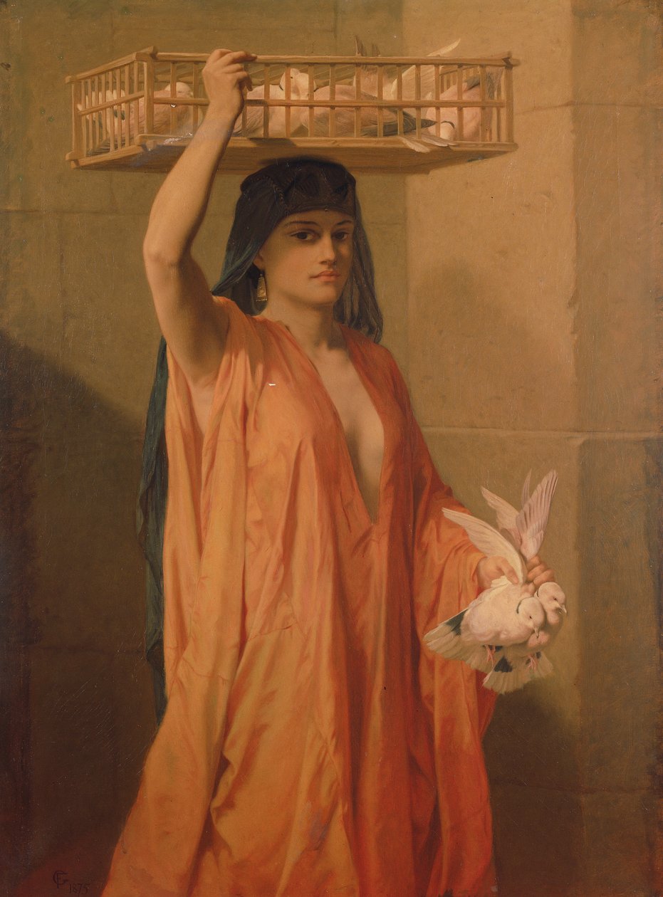 En sælger af duer af Frederick Goodall