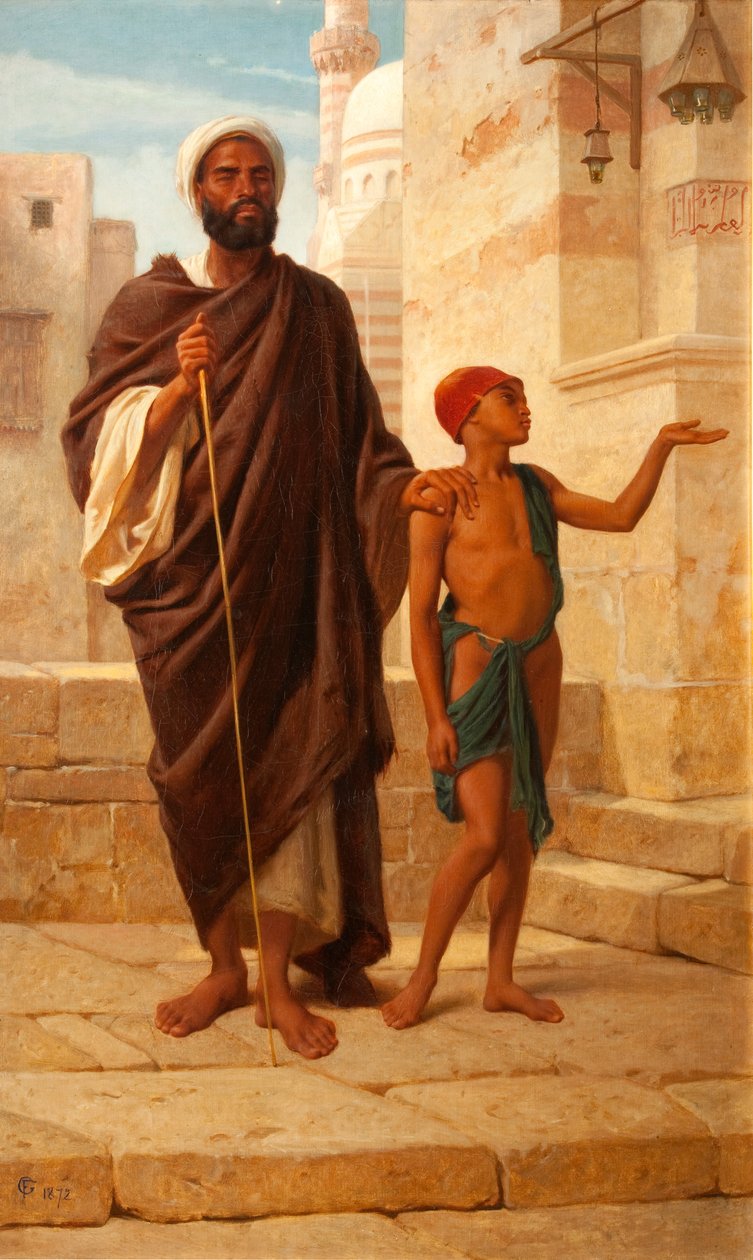 Den blinde tigger, 1872 af Frederick Goodall