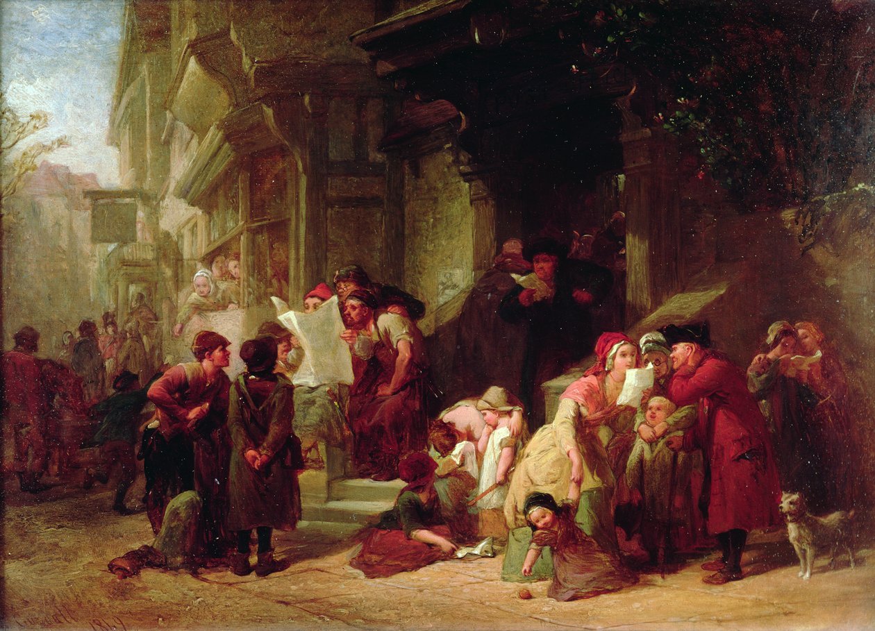 Landsbyens postkontor af Frederick Goodall
