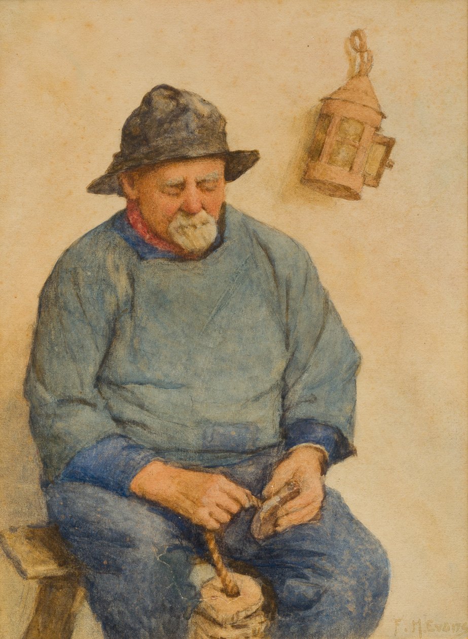 Fisker med propper (wc på papir) af Frederick James McNamara Evans
